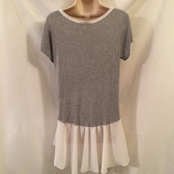 Uptown Vibe Heather Gray Hi Lo T-Shirt Top - Picture 6 of 8